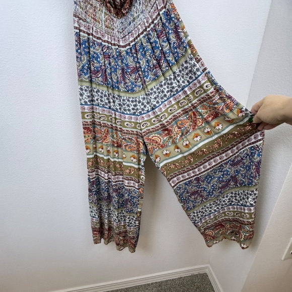 SIGNIFY Boho Strapless Sleeveless Tube Top NWT Jumpsuit / Size Small - Picture 2 of 11